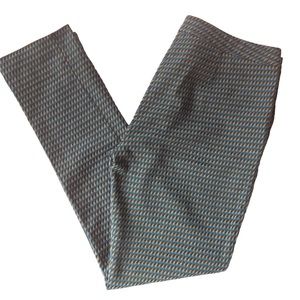 Le Château blue, black and tan printed pattern trousers with pockets Size 5 / 6